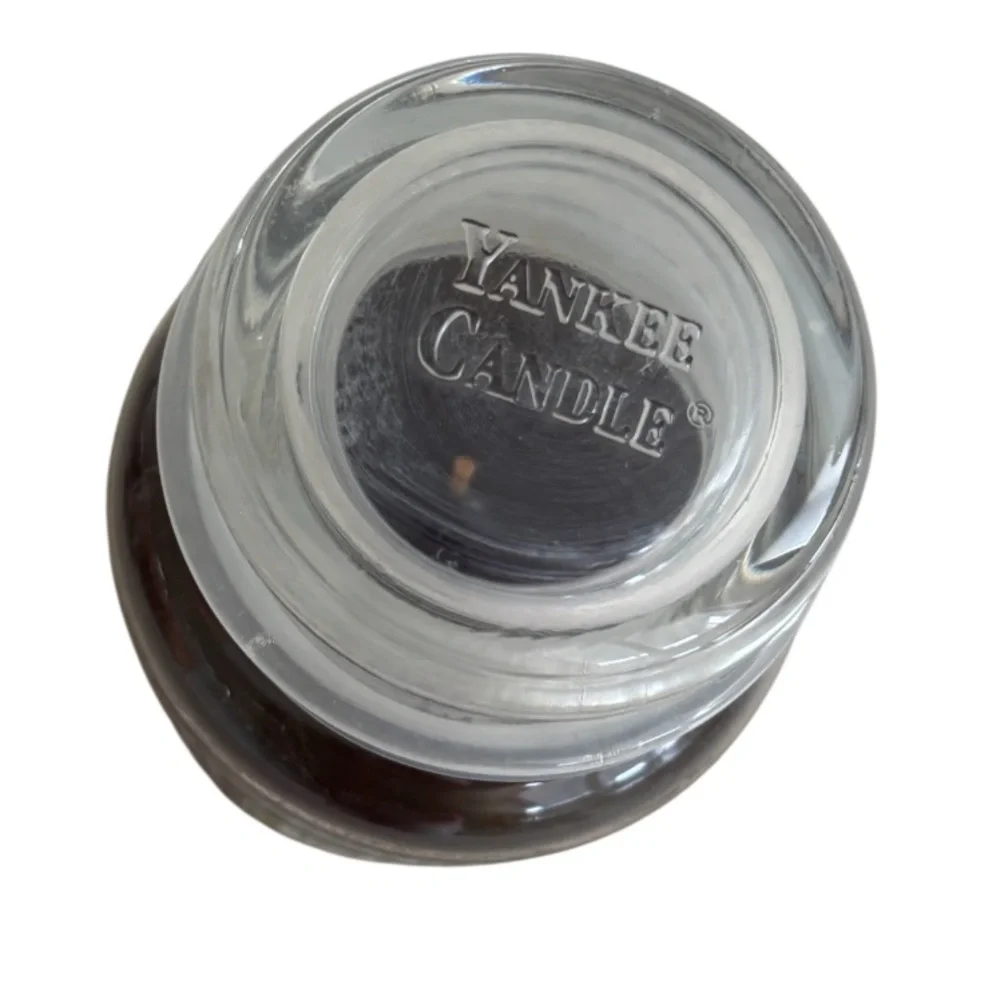 Yankee Candle Jar Holiday Bayberry Rare Vintage Black Band Dark Green 14.5 Oz